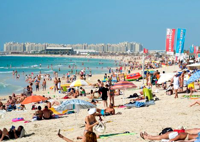 Sea coast in dubai 