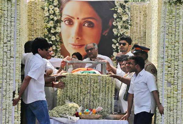 Sridevi last rites
