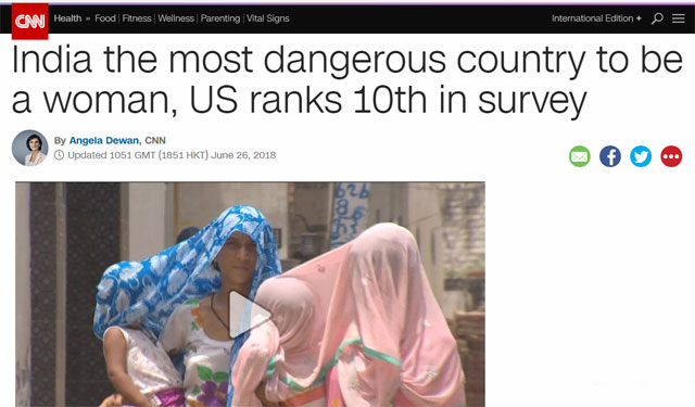 India most dangerous country for woman