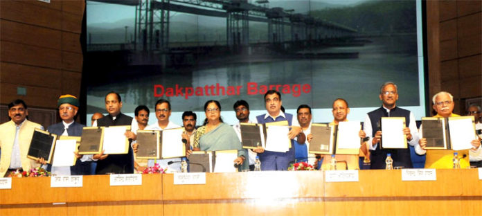Chief ministers of six states signed MOU Lakhwad Project