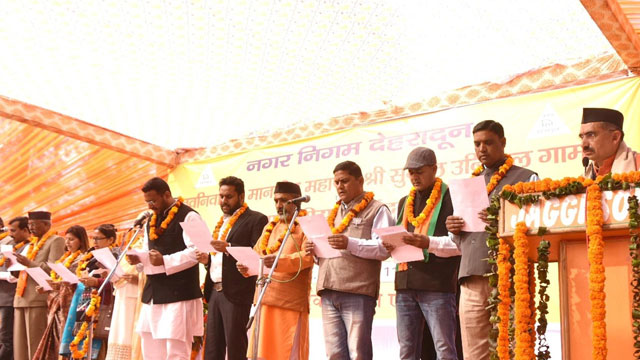 Mayor and Ward councilors take oath