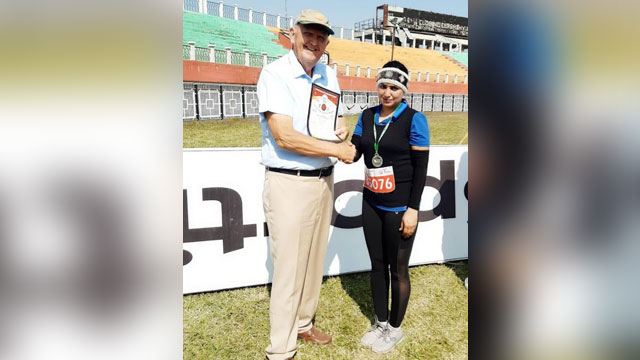 Shaheen Naaz wins silver medal