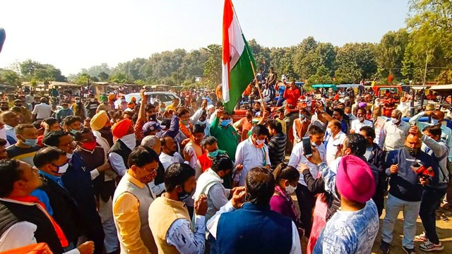 Congress took out tractor rally