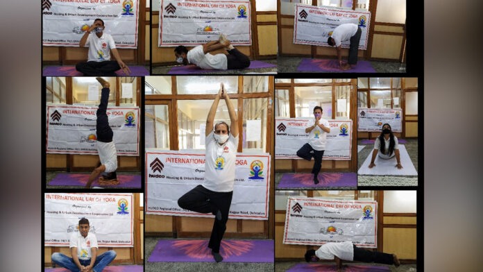 HUDCO celebrates International Yoga Day