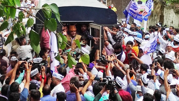 AAP Protest for free electricity and water