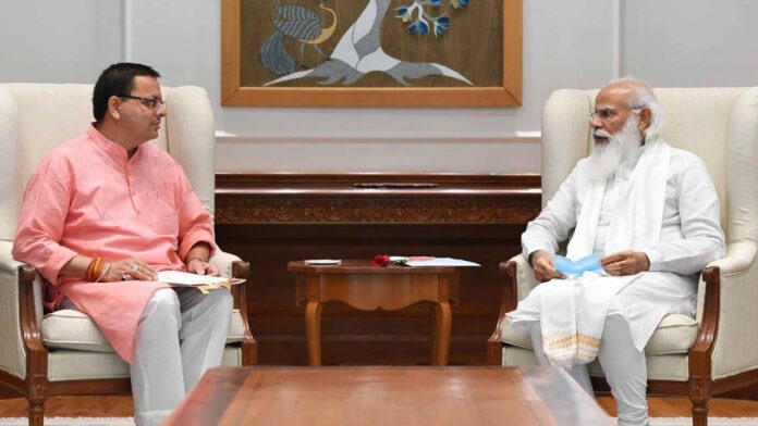 CM Pushkar Dhami meet to PM Modi