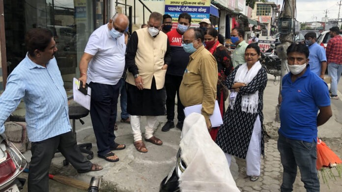 Ganesh Joshi inspected Hathibarkala village