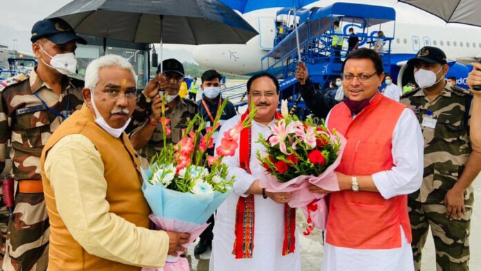 JP Nadda arrived to take stock of election preparations