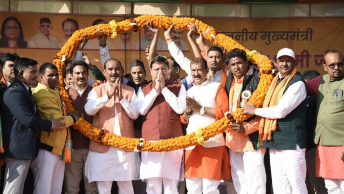 CM Pushkar Singh Dhami in Almora
