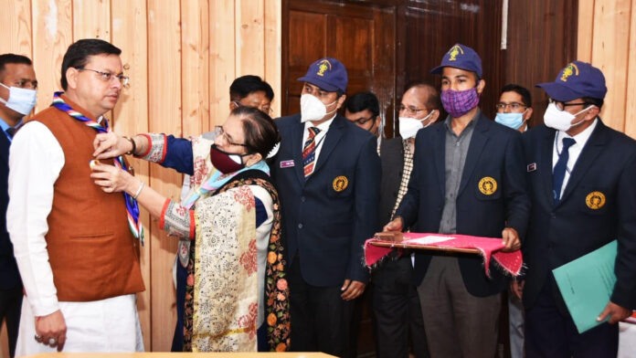 Delegation of Bharat Scouts and Guides met CM