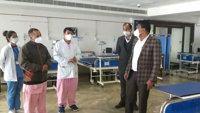 DM inspected the Covid Care Center