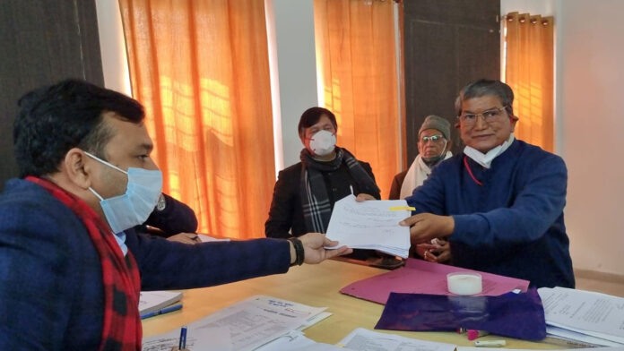 Harish Rawat filed nomination