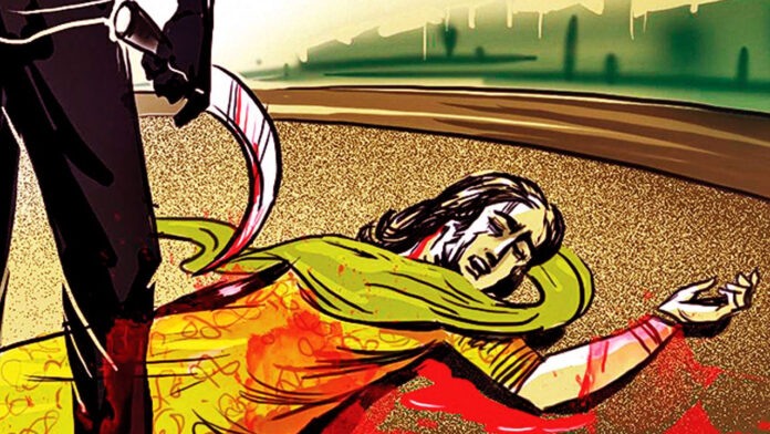wife murdered with a knife