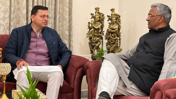 Chief Minister Dhami met Trivendra Rawat