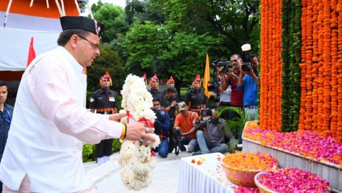 CM Dhami pays tribute to Kargil martyrs