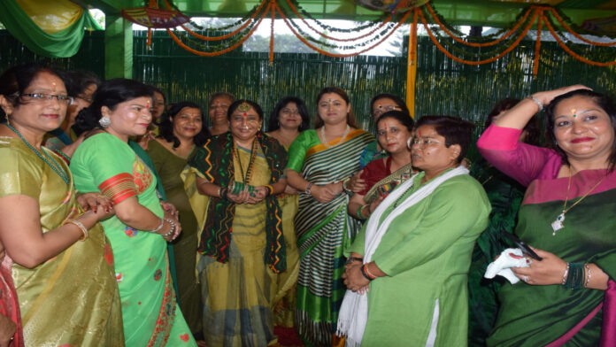 Teej program held at Ritu Khanduri's residence