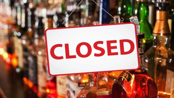 Liquor shops will remain closed on Independence Day