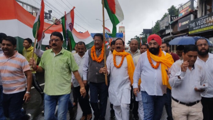 Congress took out Bharat jodo Tiranga Yatra