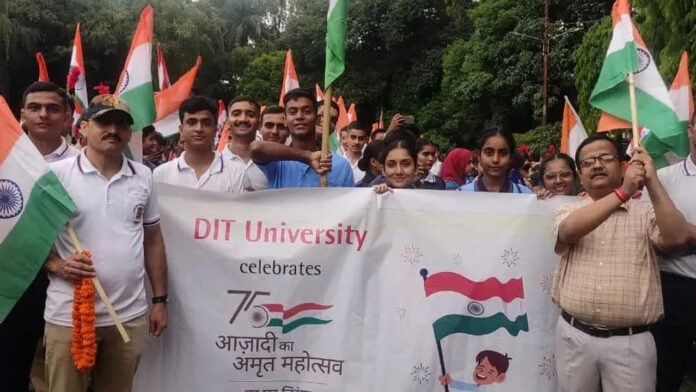 DIT participated in the tricolor rally