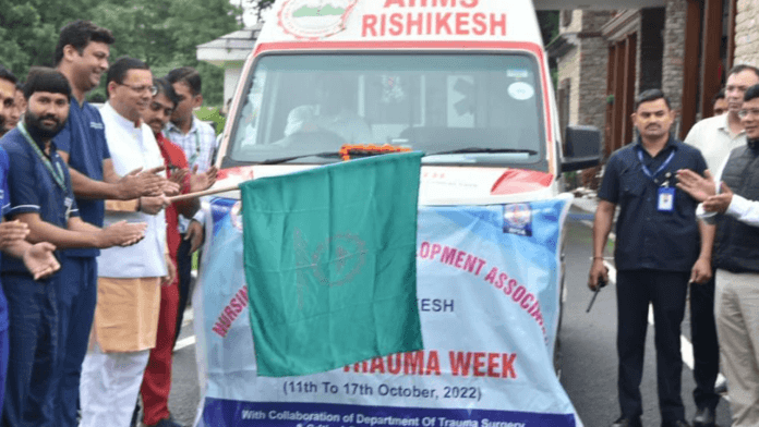 CM Dhami flags off the trauma chariot