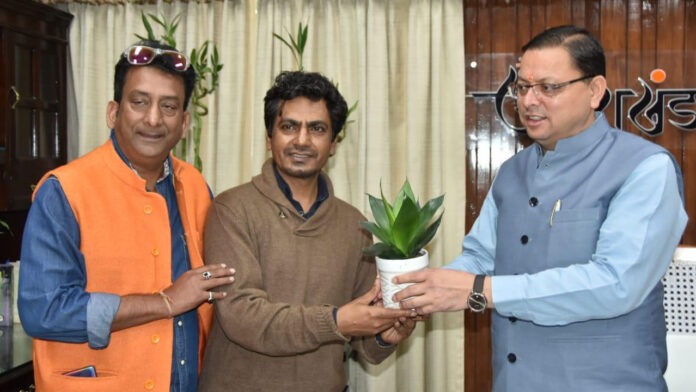 Film actor Nawazuddin Siddiqui met CM Dhami