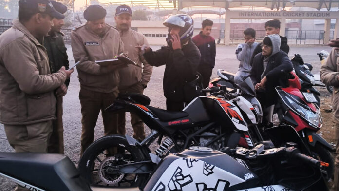 Police seized 15 bikes doing bike stunts