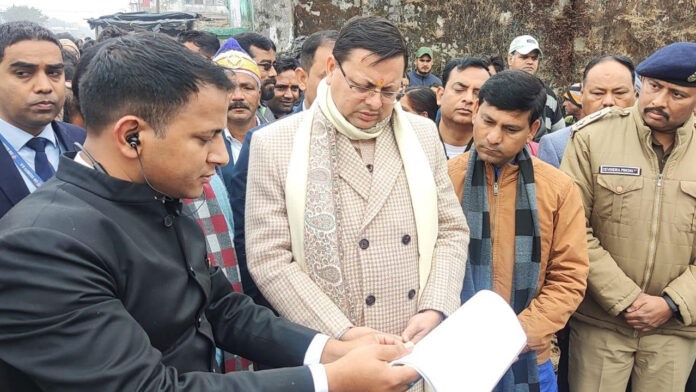 CM Dhami inspected the land of interstate bus stand