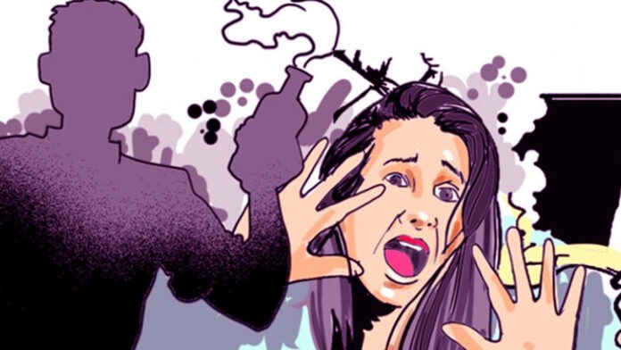 The accused threw acid on the rape victim