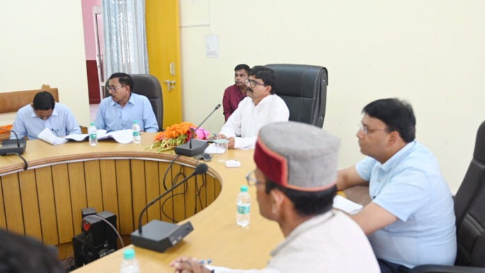 Chairman took review meeting of departments
