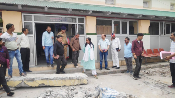 DM inspected construction works in Women's Hospital