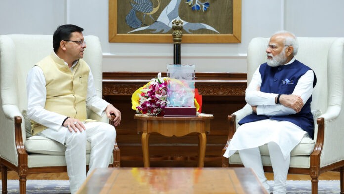 CM Dhami invites Modi for investors' conference