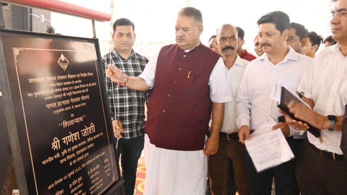 Minister Joshi laid the foundation stone of drinking water scheme