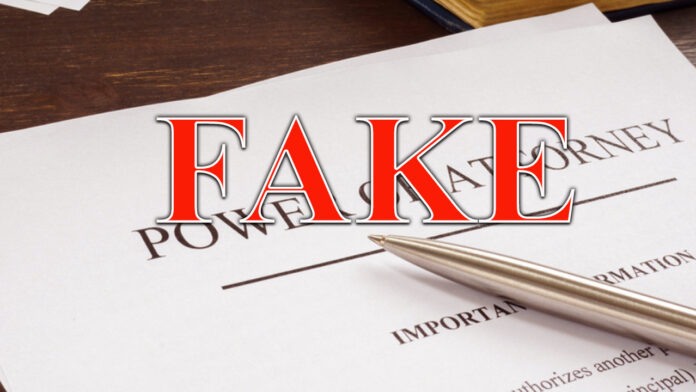 fake power of attorney