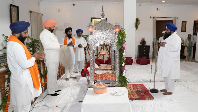 Akhand Path organized at Raj Bhavan