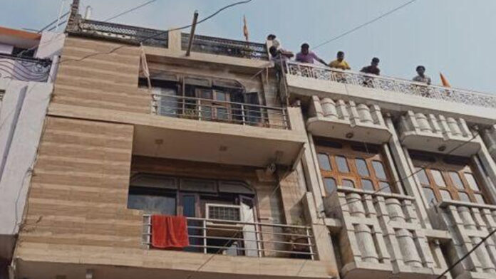 Panic due to fire in the house of a medical businessman