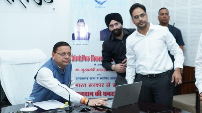 Digital transfer of grant funds to established industries