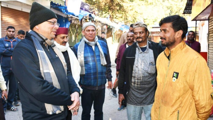 CM Dhami met people and took feedback