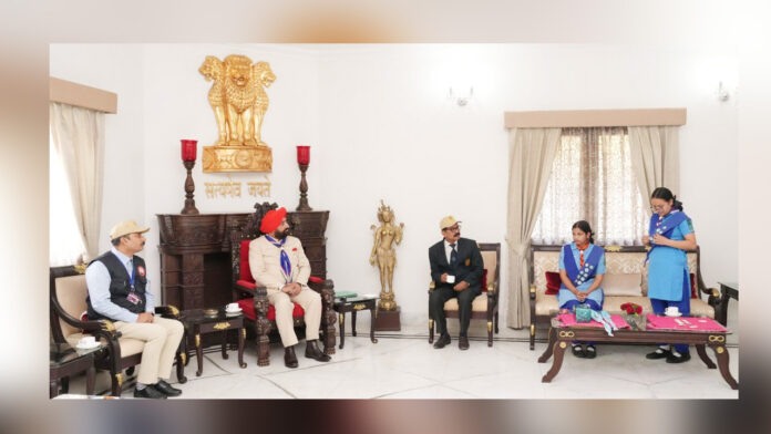 Bharat Scouts and Guides delegation met the Governor