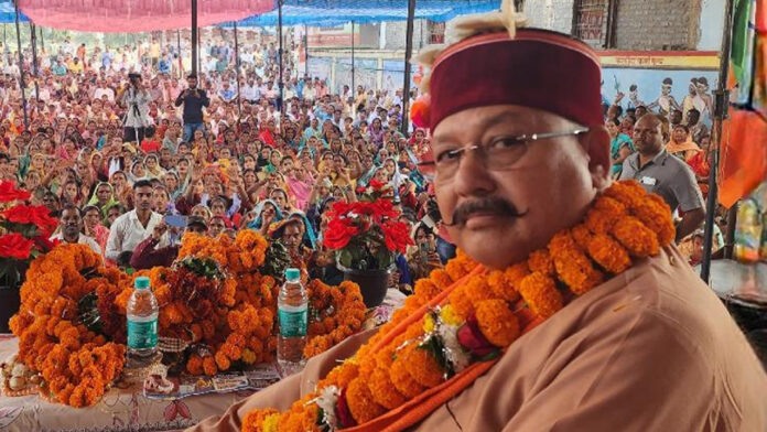 Maharaj roared in the election meetings of Saja Assembly