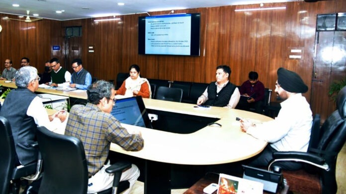 Chief Secretary reviews progress of construction of heliports