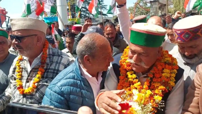 Congress candidate Jot Singh Gunsola