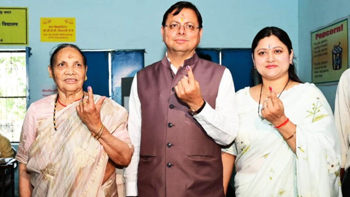 CM Dhami voted in Khatima