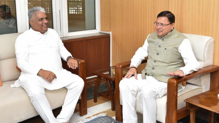 CM Dhami met the Union Environment and Forest Minister