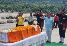 शहीद हजारी सिंह का ऋषिकेश में सैन्य सम्मान के साथ अंतिम संस्कार Shaheed Hazari Singh