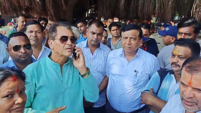 Prem Chand Agrawal inspected the development works