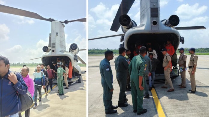 729 passengers were evacuated from affected areas