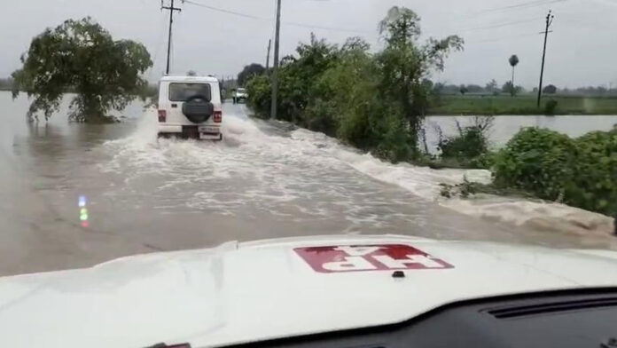 Flood water entered the factory